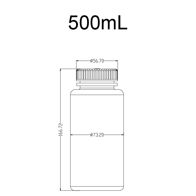 HDPE试剂瓶(广口试剂瓶),500ml