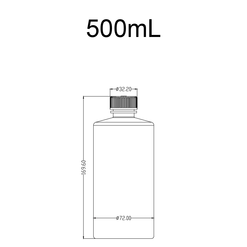 HDPE试剂瓶(窄口试剂瓶),500ml