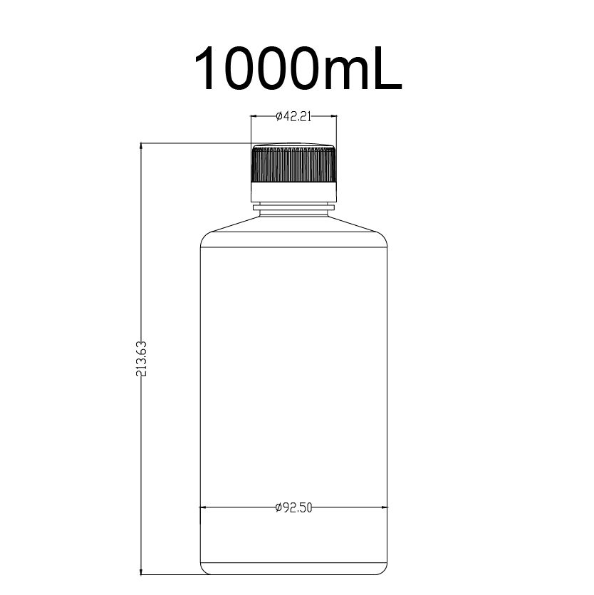 HDPE试剂瓶(窄口试剂瓶),1000ml