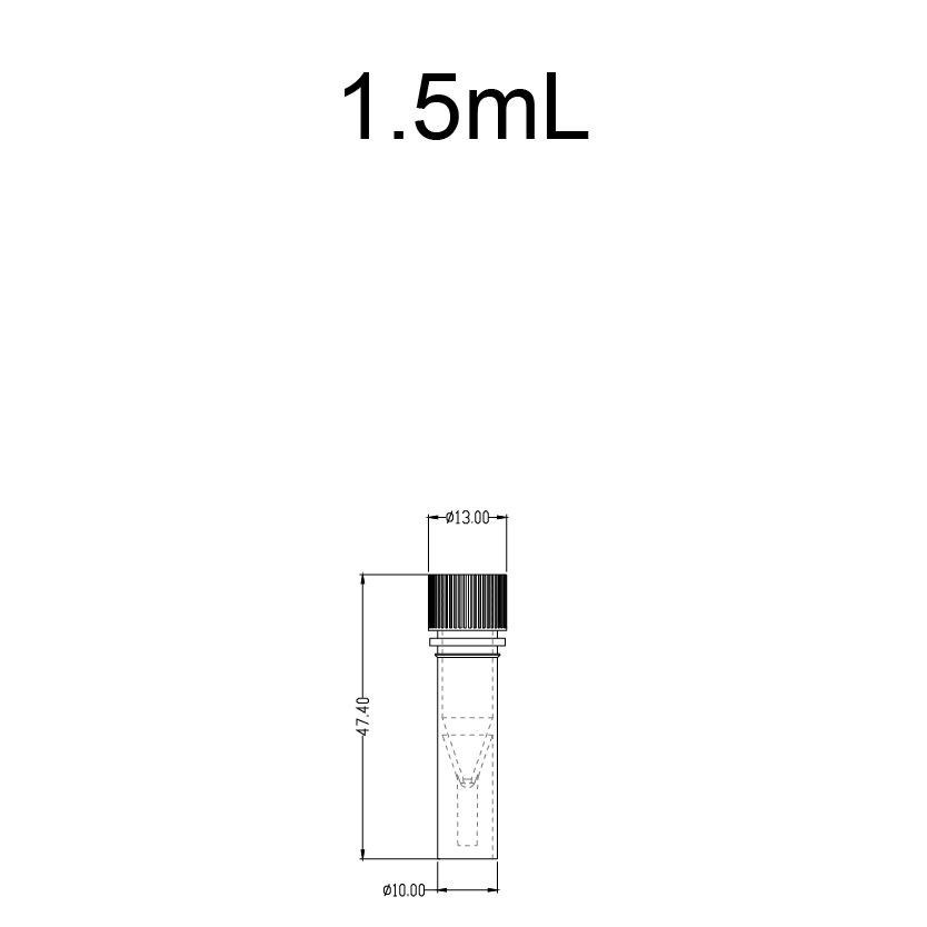 标准灭菌管,1.5ml